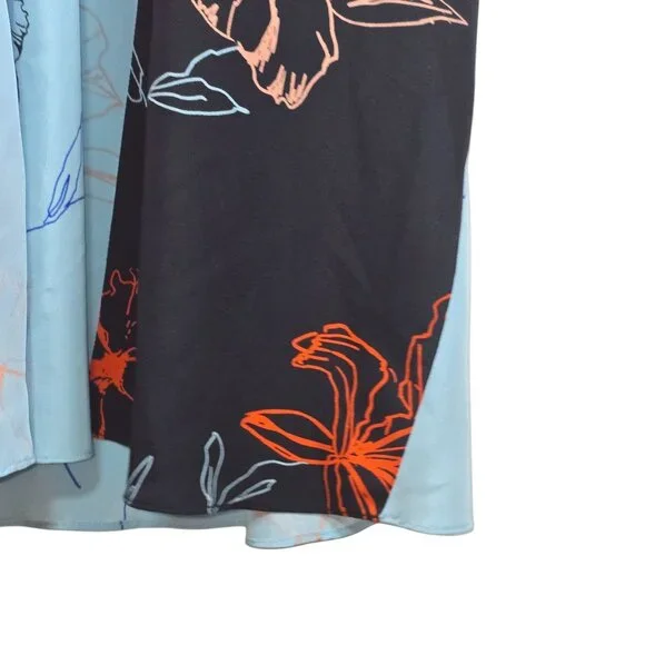 Diane Von Furstenberg Women's Silk Fenelon Print Bias Midi Dress Sz 14 NWOT - Picture 5 of 12